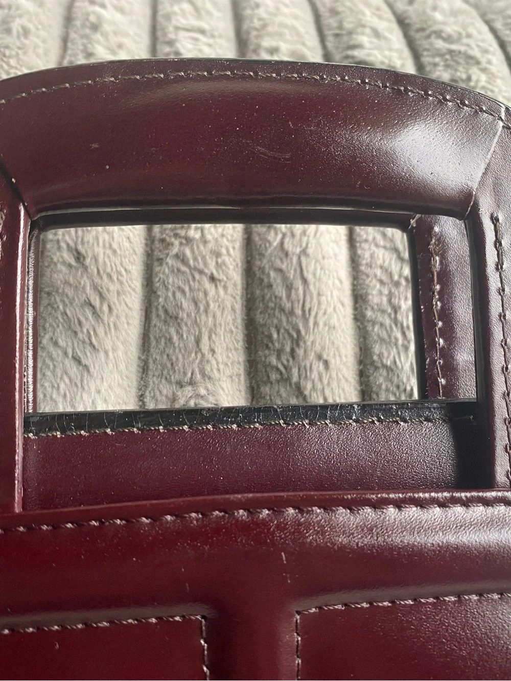 Heritage Burgundy Leather Briefcase with Dual Front Pockets